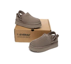 UGG Slippers Sheepskin Wool Slingback Kintted Platform Maeve 33 UGG Slippers Sheepskin Wool Slingback Kintted Platform Maeve -Shoe Store PF0A8037