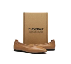 Women Leather Pointed Toe Ballet Flats Everly 33 Women Leather Pointed Toe Ballet Flats Everly -Shoe Store PF0A8085