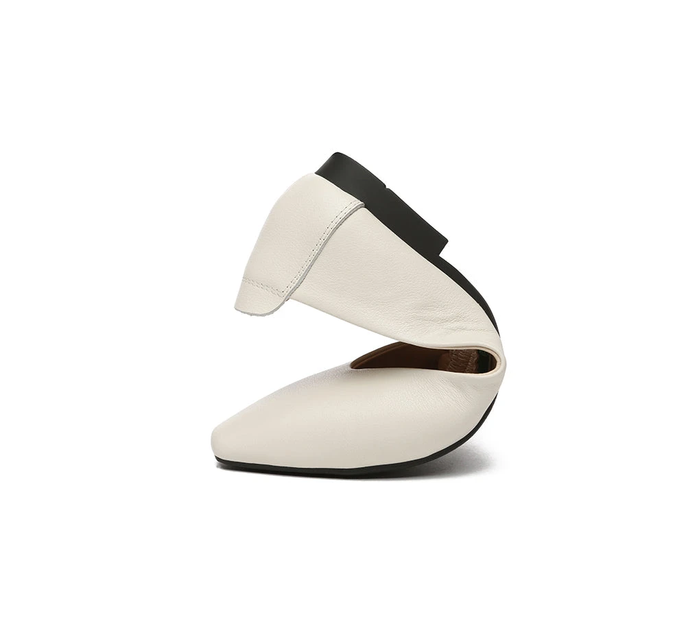 Women Leather Pointed Toe Ballet Flats Everly 11 Women Leather Pointed Toe Ballet Flats Everly - Image 9