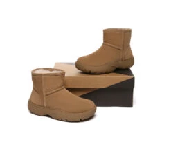 UGG Boots Sheepskin Wool Ankle Chunky Mini Classic Salma 24 UGG Boots Sheepskin Wool Ankle Chunky Mini Classic Salma -Shoe Store PF0A8154