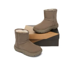 UGG Boots Sheepskin Wool Mid Calf Chunky Short Classic Salma -Shoe Store PF0A8325