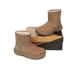 UGG Boots Sheepskin Wool Mid Calf Chunky Short Classic Salma -Shoe Store PF0A8344