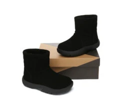 UGG Boots Sheepskin Wool Mid Calf Chunky Short Classic Salma -Shoe Store PF0A8376