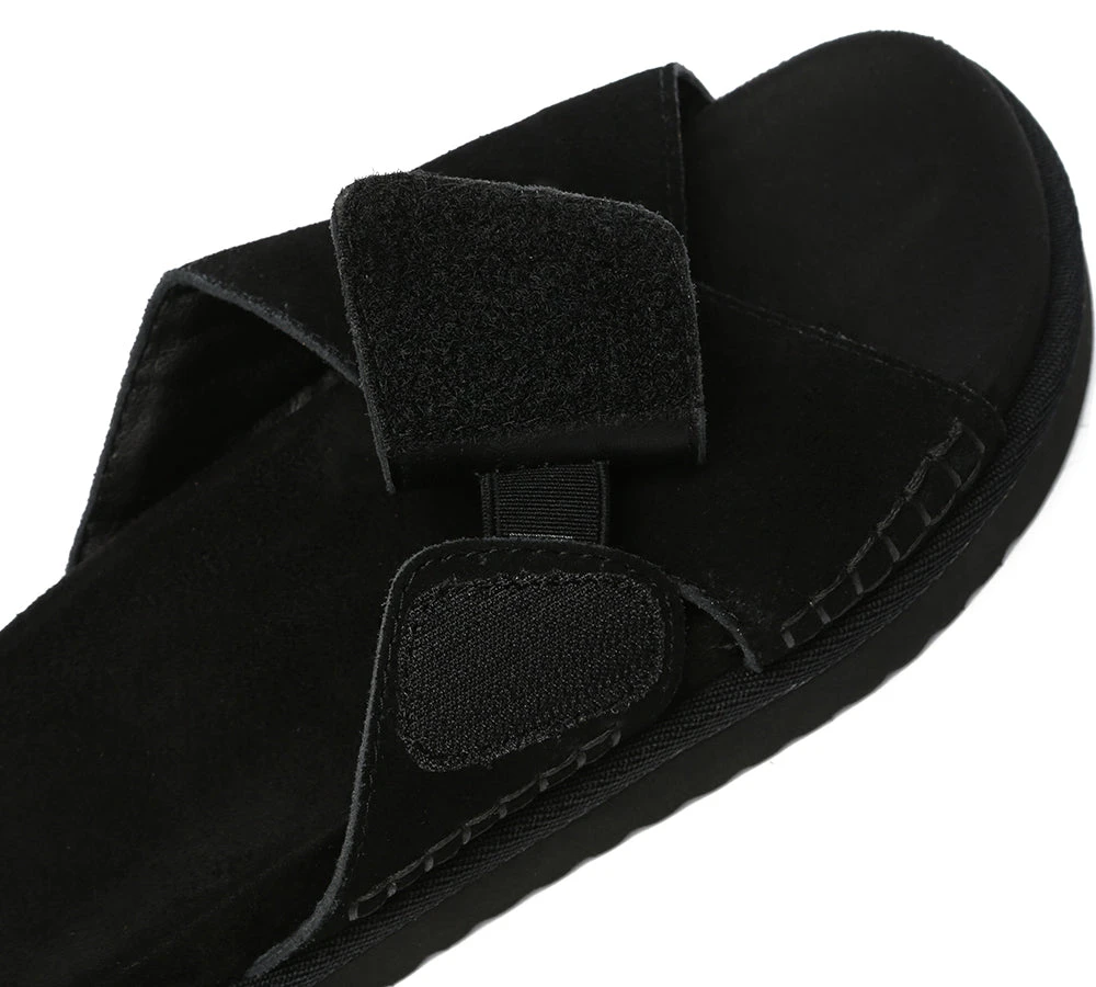 Women Sandals Suede Adjustable Crossover Slip-on Summer Slides Lilac 18 Women Sandals Suede Adjustable Crossover Slip-on Summer Slides Lilac - Image 16