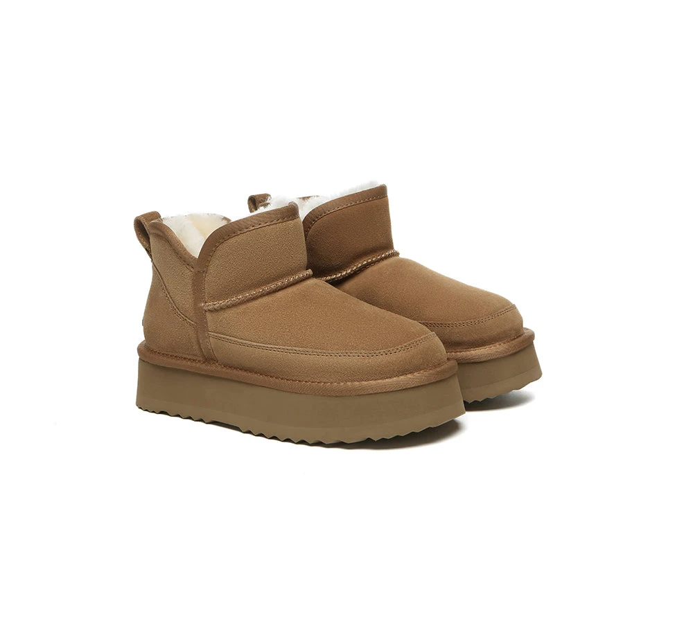 UGG Boots Sheepskin Wool Ankle Platform Vesper 5 UGG Boots Sheepskin Wool Ankle Platform Vesper - Image 3