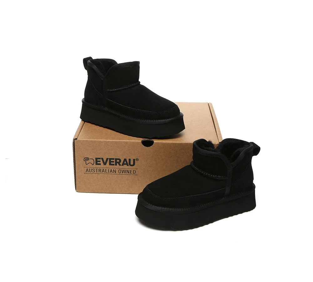 UGG Boots Sheepskin Wool Ankle Platform Vesper 19 UGG Boots Sheepskin Wool Ankle Platform Vesper - Image 17