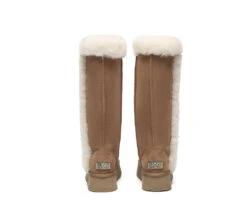 UGG Boots Women Sheepskin Wool Shearling Lined Tall Platform Kazzi -Shoe Store PF0A9132