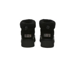 UGG EVERAU Payton Sheepskin Ankle Boots Women Drawstring Platform Winter Shoes -Shoe Store PF0A9203