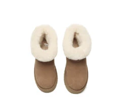 UGG Boots Women Sheepskin Wool Shearling Lined Mini Platform Kazzi 22 UGG Boots Women Sheepskin Wool Shearling Lined Mini Platform Kazzi -Shoe Store PF0A9234