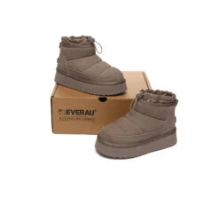 UGG EVERAU Picken Sheepskin Ankle Boots Women’s Platform Winter Style 32 UGG EVERAU Picken Sheepskin Ankle Boots Women’s Platform Winter Style -Shoe Store PF0A9277