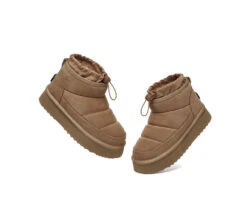 UGG EVERAU Picken Sheepskin Ankle Boots Women’s Platform Winter Style 27 UGG EVERAU Picken Sheepskin Ankle Boots Women’s Platform Winter Style -Shoe Store PF0A9296