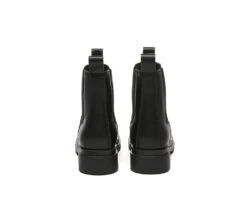 Women Leather Sheepskin Wool Black Chunky Boots Vaneta 13 Women Leather Sheepskin Wool Black Chunky Boots Vaneta -Shoe Store PF0A9463