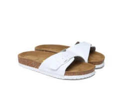 Women Men Leather Adjustable Embossed Summer Beach Charms Walk Sandal Slides 16 Women Men Leather Adjustable Embossed Summer Beach Charms Walk Sandal Slides -Shoe Store PF0A9622