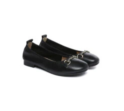 Women Leather Round Toe Metal Buckle Ultra Soft Ballet Flats Blake 30 Women Leather Round Toe Metal Buckle Ultra Soft Ballet Flats Blake -Shoe Store PF0A9661