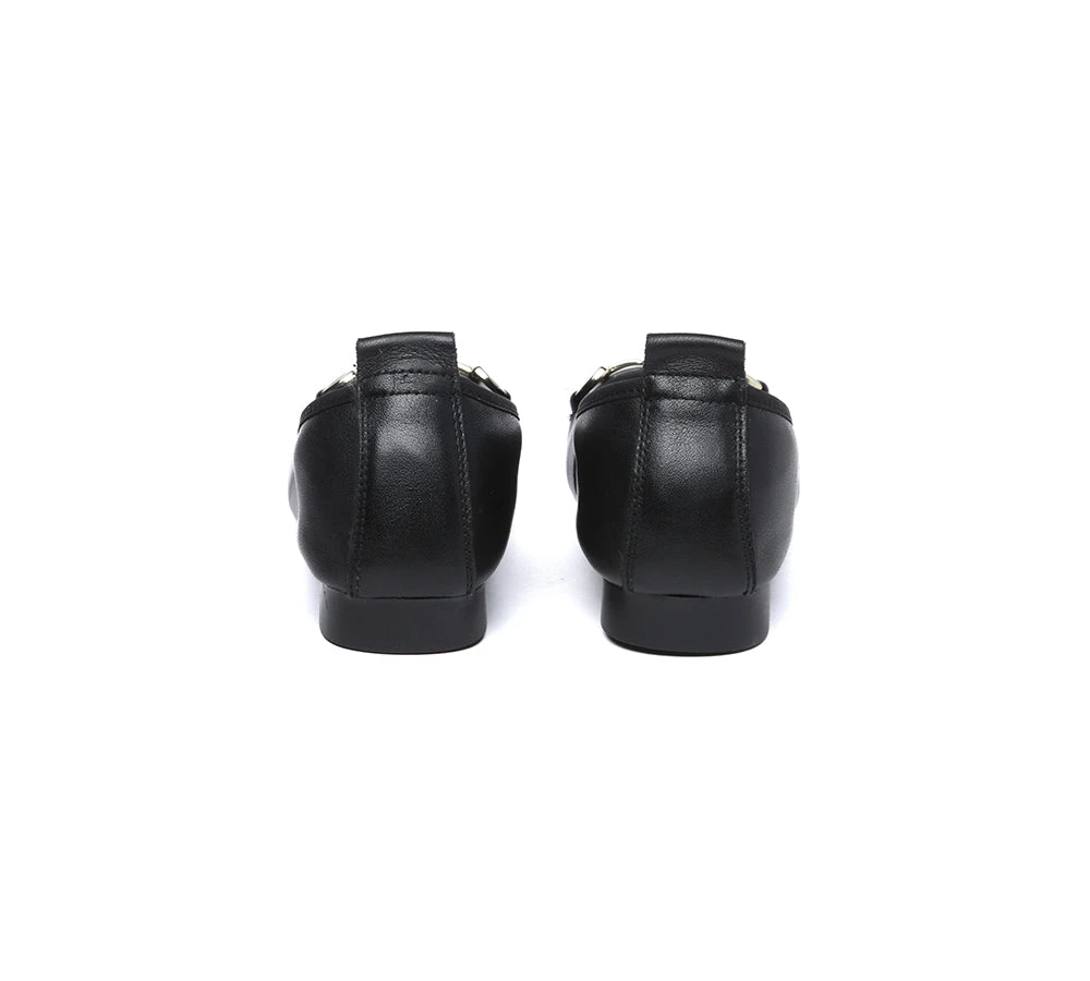 Women Leather Round Toe Metal Buckle Ultra Soft Ballet Flats Blake 16 Women Leather Round Toe Metal Buckle Ultra Soft Ballet Flats Blake - Image 14