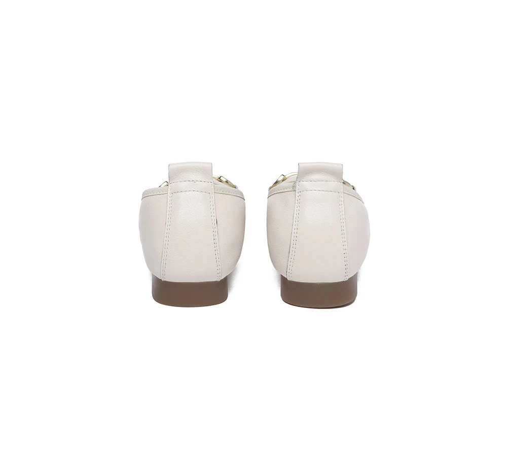 Women Leather Round Toe Metal Buckle Ultra Soft Ballet Flats Blake 9 Women Leather Round Toe Metal Buckle Ultra Soft Ballet Flats Blake - Image 7