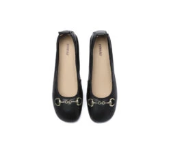 Women Leather Round Toe Metal Buckle Ultra Soft Ballet Flats Blake 34 Women Leather Round Toe Metal Buckle Ultra Soft Ballet Flats Blake -Shoe Store PF0A9717