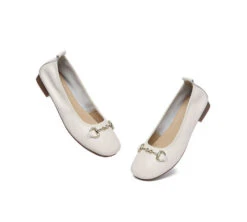 Women Leather Round Toe Metal Buckle Ultra Soft Ballet Flats Blake 26 Women Leather Round Toe Metal Buckle Ultra Soft Ballet Flats Blake -Shoe Store PF0A9724