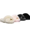 UGG Fluffy Slides Women Sheepskin Wool Crossover Sandals Leanna 1 UGG Fluffy Slides Women Sheepskin Wool Crossover Sandals Leanna -Shoe Store PF0A9981