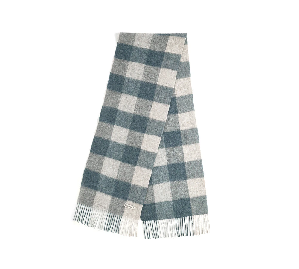 Urban UGG 100% Wool Plaid Pattern Check Scarf Zoe 5 Urban UGG 100% Wool Plaid Pattern Check Scarf Zoe - Image 3