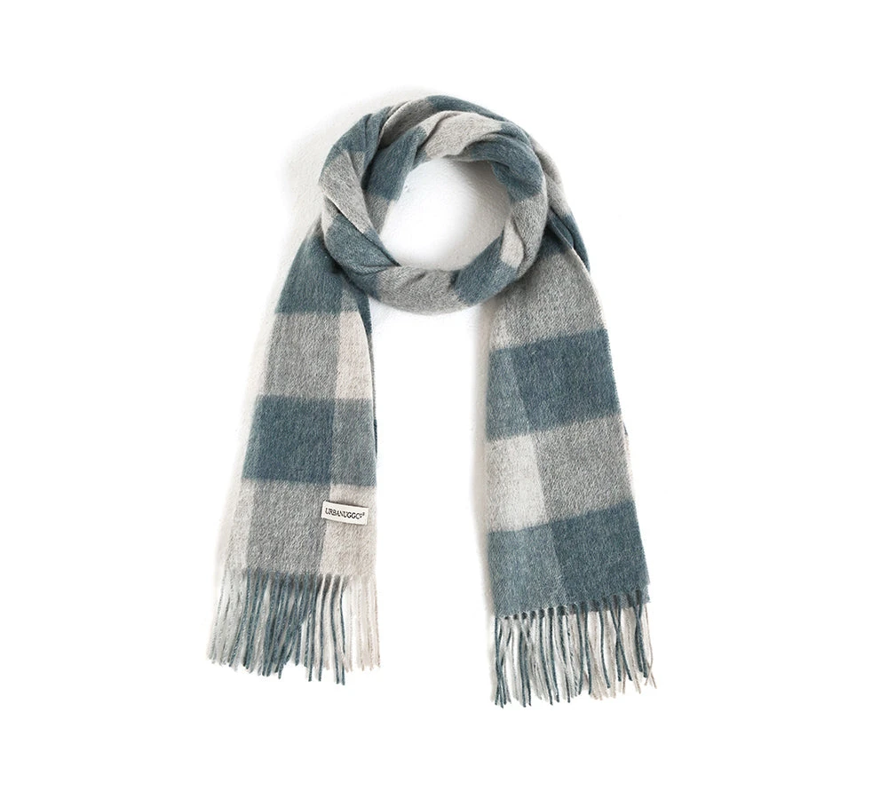 Urban UGG 100% Wool Plaid Pattern Check Scarf Zoe 9 Urban UGG 100% Wool Plaid Pattern Check Scarf Zoe - Image 7