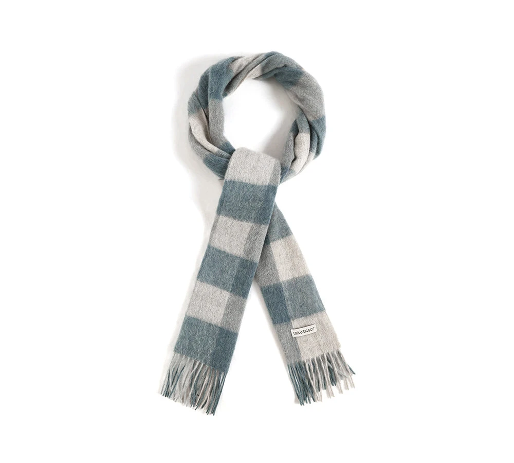 Urban UGG 100% Wool Plaid Pattern Check Scarf Zoe 8 Urban UGG 100% Wool Plaid Pattern Check Scarf Zoe - Image 6