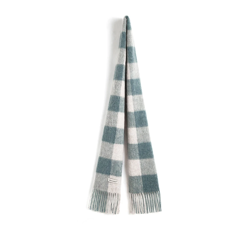Urban UGG 100% Wool Plaid Pattern Check Scarf Zoe 6 Urban UGG 100% Wool Plaid Pattern Check Scarf Zoe - Image 4