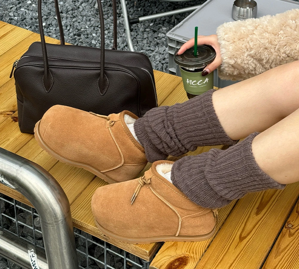 UGG Boots Women Sheepskin Wool Mini Ankle Euro Loaf Palmer 4 UGG Boots Women Sheepskin Wool Mini Ankle Euro Loaf Palmer - Image 2