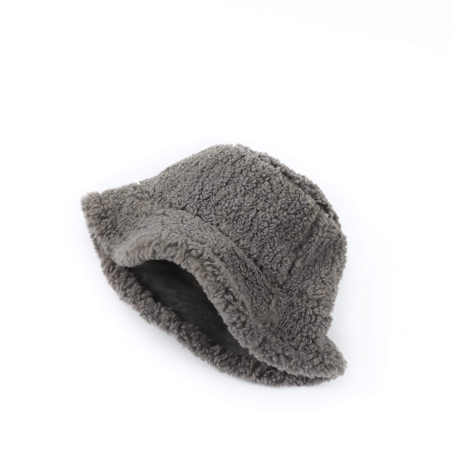 Women's Bucket Hat Winter Fluffy Reversible Hat Vic 15 Women's Bucket Hat Winter Fluffy Reversible Hat Vic - Image 13