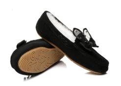 Casual Flats Women Wabbit Moccasin -Shoe Store everau casual flats women wabbit moccasin uggoutlet moccasins black au ladies 4 au men 2 eu 35 585699