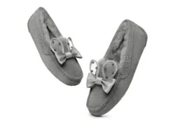 Casual Flats Women Wabbit Moccasin -Shoe Store everau casual flats women wabbit moccasin uggoutlet moccasins grey au ladies 4 au men 2 eu 35 100220