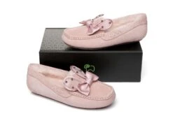 Casual Flats Women Wabbit Moccasin -Shoe Store everau casual flats women wabbit moccasin uggoutlet moccasins pink au ladies 4 au men 2 eu 35 374249