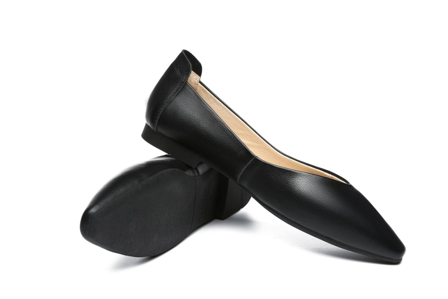 Everly Leather Pointed Toe Ballet Flats 7 Everly Leather Pointed Toe Ballet Flats - Image 5
