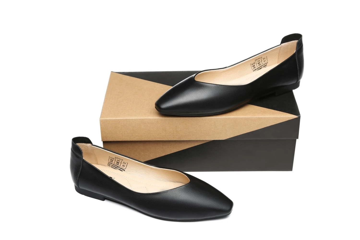 Everly Leather Pointed Toe Ballet Flats 10 Everly Leather Pointed Toe Ballet Flats - Image 8