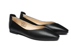 Everly Leather Pointed Toe Ballet Flats 24 Everly Leather Pointed Toe Ballet Flats -Shoe Store everly leather pointed toe ballet flats comfort black au ladies 10 au men 8 eu 41 uggoutlet 675250