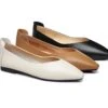 Everly Leather Pointed Toe Ballet Flats