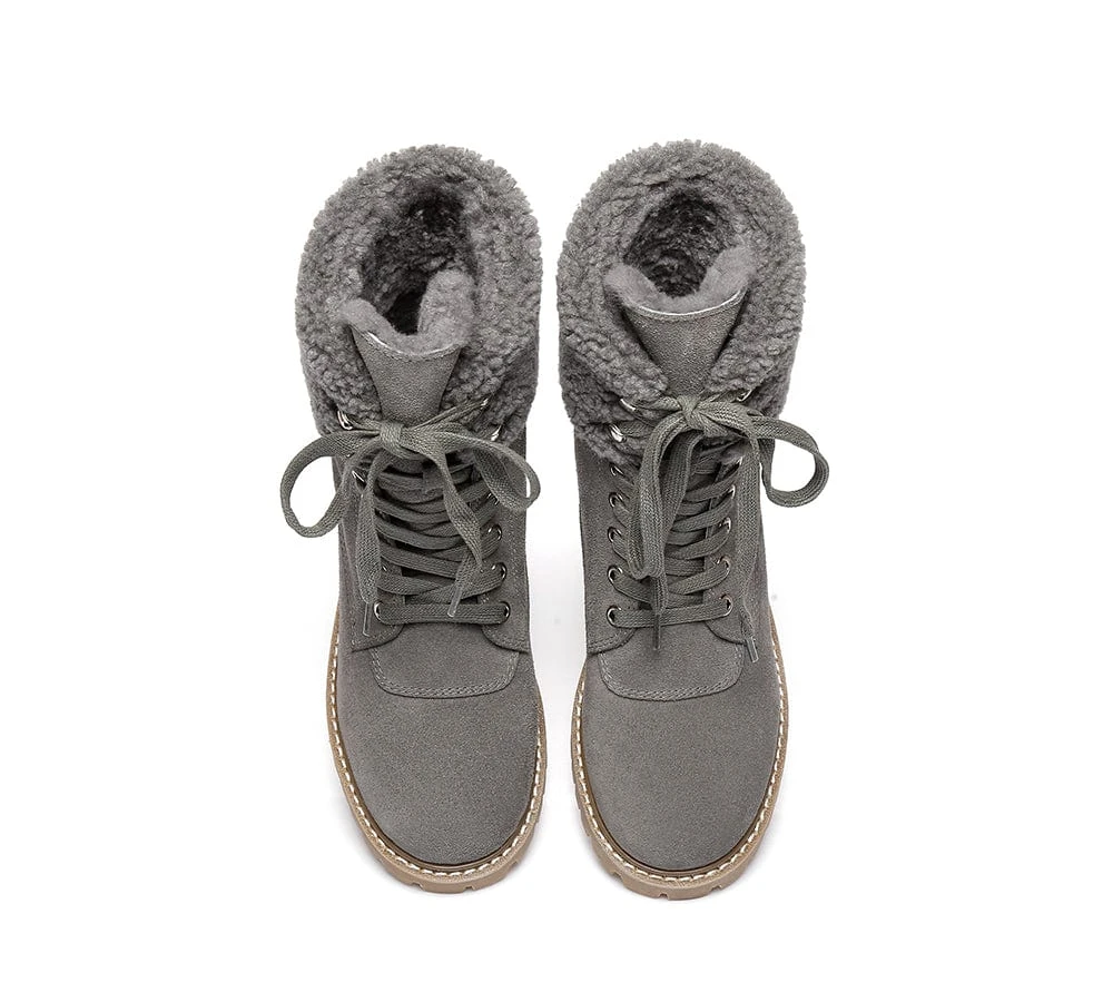 UGG Boots Women Fashion Chunky Sheepskin Wool Boots Mina 16 UGG Boots Women Fashion Chunky Sheepskin Wool Boots Mina - Image 14