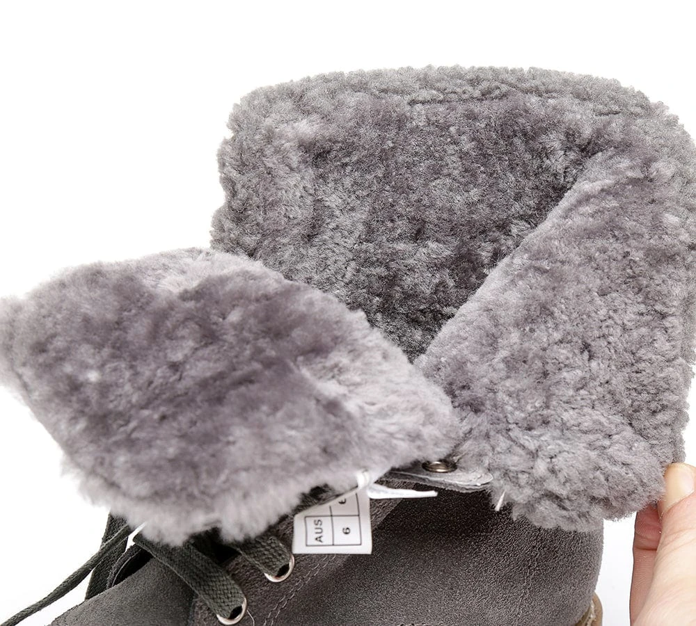 UGG Boots Women Fashion Chunky Sheepskin Wool Boots Mina 18 UGG Boots Women Fashion Chunky Sheepskin Wool Boots Mina - Image 16