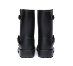 Black Rainboots, Women Gumboots Mid Calf With Wool Insole 19 Black Rainboots, Women Gumboots Mid Calf With Wool Insole -Shoe Store fashion boots black rainboots gumboots women mid calf with wool insole 9