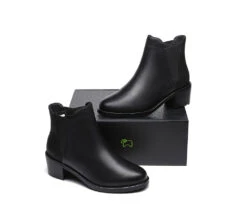 Women Leather Heels Boots Chelsea 23 Women Leather Heels Boots Chelsea -Shoe Store fashion boots heel boots women chelsea 11