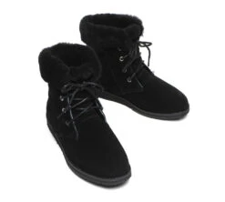 Women Lace Up Ankle Fashion Sheepskin Boots Bonnie 31 Women Lace Up Ankle Fashion Sheepskin Boots Bonnie -Shoe Store fashion boots lace up ankle fashion sheepskin women boots bonnie 15