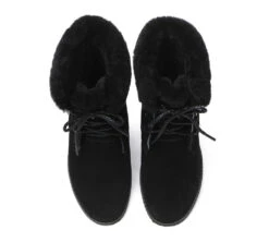 Women Lace Up Ankle Fashion Sheepskin Boots Bonnie 33 Women Lace Up Ankle Fashion Sheepskin Boots Bonnie -Shoe Store fashion boots lace up ankle fashion sheepskin women boots bonnie 19