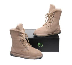 UGG Women Boots Sheepskin Wool Lace Up Ankle Fashion Boots Pathfinder -Shoe Store fashion boots lace up ankle fashion sheepskin women boots pathfinder 12