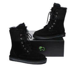 UGG Women Boots Sheepskin Wool Lace Up Ankle Fashion Boots Pathfinder -Shoe Store fashion boots lace up ankle fashion sheepskin women boots pathfinder 21