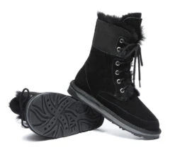 UGG Women Boots Sheepskin Wool Lace Up Ankle Fashion Boots Pathfinder -Shoe Store fashion boots lace up ankle fashion sheepskin women boots pathfinder 22