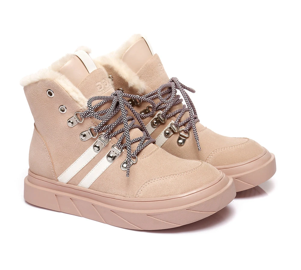 Women Boots Lace Up Fashion Sneakers Vicki 5 Women Boots Lace Up Fashion Sneakers Vicki - Image 3