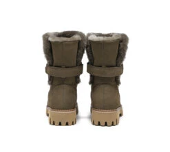 Women Sheepskin Wool Mid Calf Fashion Boots Tina -Shoe Store fashion boots mid calf fashion boots tina 16