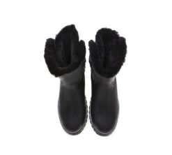 Women Sheepskin Wool Mid Calf Fashion Boots Tina -Shoe Store fashion boots mid calf fashion boots tina 21