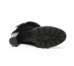 Women Shearling Zippered Heels Fashion Boots Candice -Shoe Store fashion boots ugg boots women shearling heels style candice 13