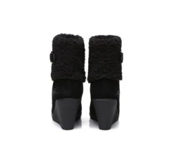UGG Boots Women Sheepskin Shearling Zipper Wedge Fashion Boots Joanna -Shoe Store fashion boots zipper sheepskin shearling wedge fashion boots women joanna 16